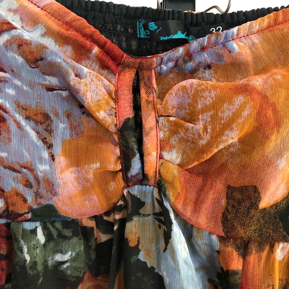 Flower print maxi dress size 32/XS - Picture 5 of 8